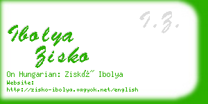 ibolya zisko business card